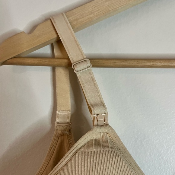 Beige Wireless Nursing Bra – Large | Adjustable, Soft & Supportive - Picture 11 of 11